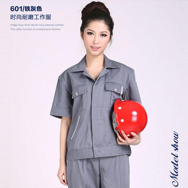 夏季純棉短袖工作服